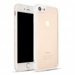 Wholesale iPhone 7 Plus Slim Clear Hybrid Case (White)